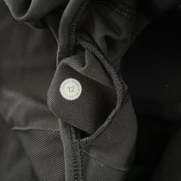 Lululemon Ebb to Train Bra, Black, Size 12 high neck racerback - Picture 6 of 7